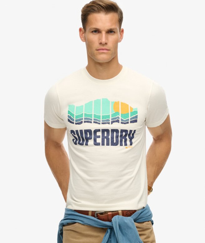 Vintage Great Outdoors T-shirt Wit Grootte: L afbeelding