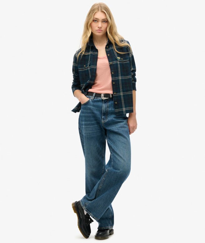 Superdry Women's Studios Scoop Neck T-Shirt Pink / Grey Pink