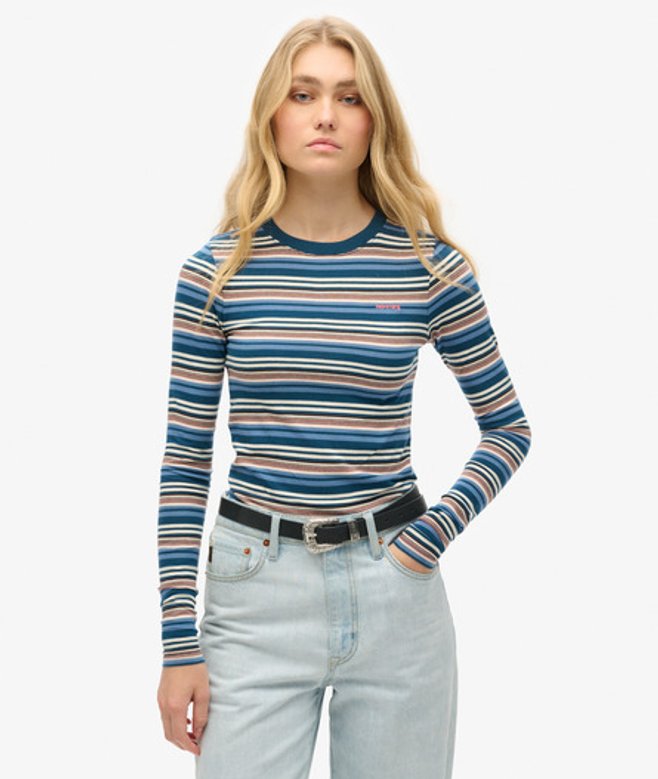 Gestreepte top met Lange Mouwen