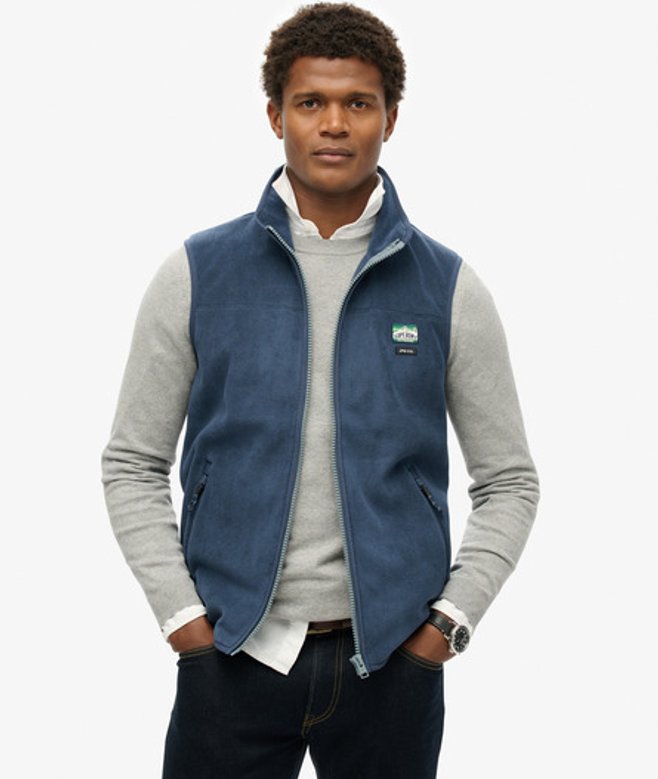 Herren Active Fleeceweste - Größe: Xxl - Superdry - Modalova