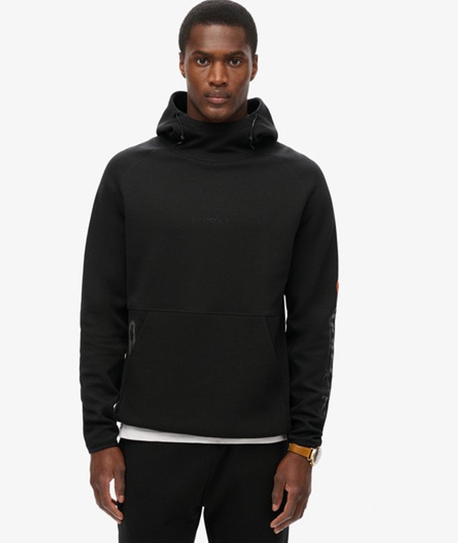 Herren Lockeres Tech Hoodie mit Logo - Größe: XL - Superdry - Modalova