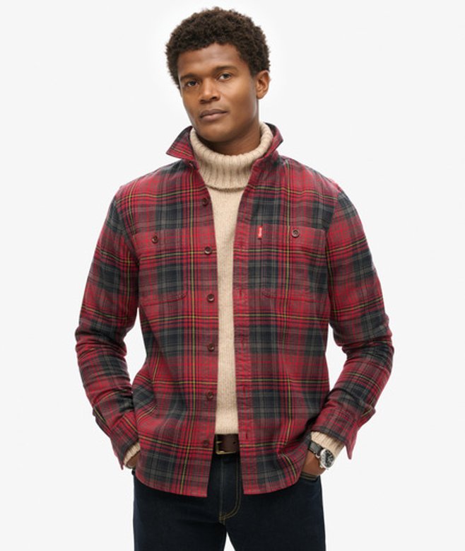 Herren Karierte Vintage Hemdjacke - Größe: Xxxl - Superdry - Modalova