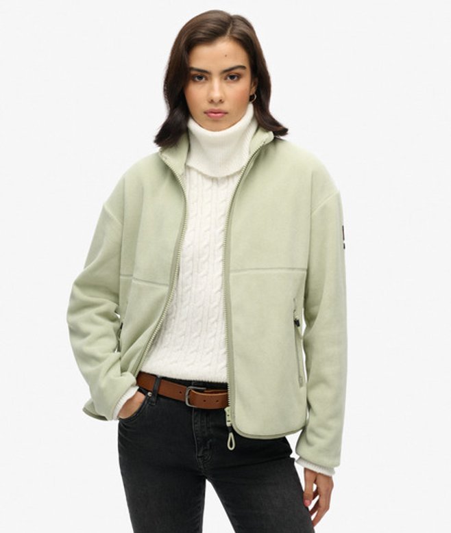 Active Fleece met Volledige Rits Groen Grootte: 38 afbeelding