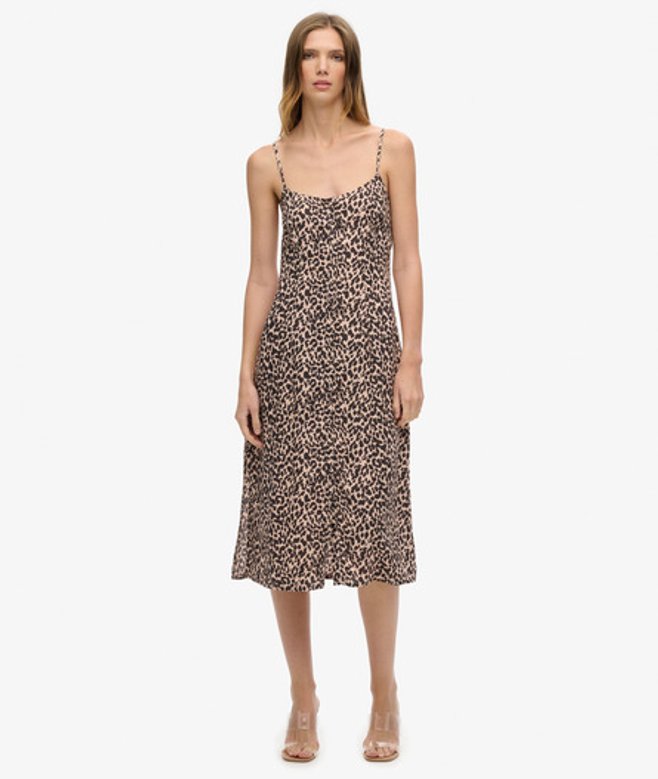 Damen und Midi Trägerkleid, Größe: 44 - Größe: 44 - Superdry - Modalova