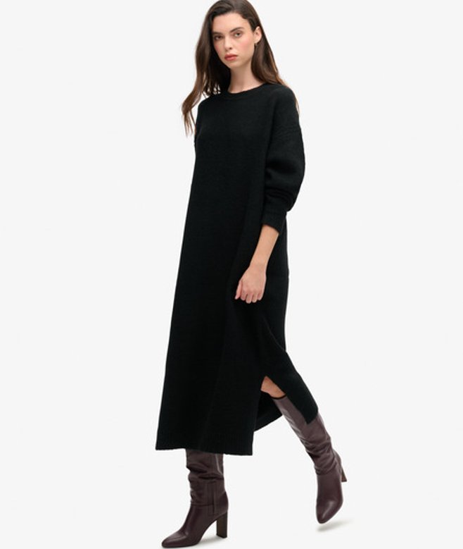 Damen Lässiges Midi-pulloverkleid - Größe: 44 - Superdry - Modalova