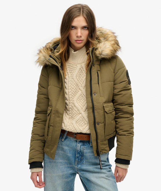 Bomber à Capuche Everest Taille: 34 - Superdry - Modalova