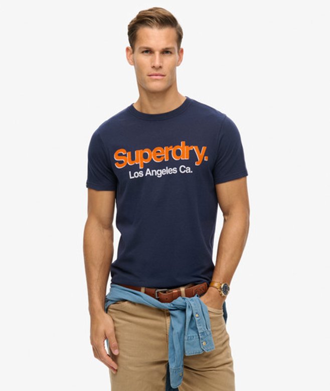 Klassiek Verwassen T-shirt met Core-logo