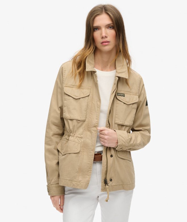 Gevoerde Military M65 jas Groen Grootte: 36 afbeelding