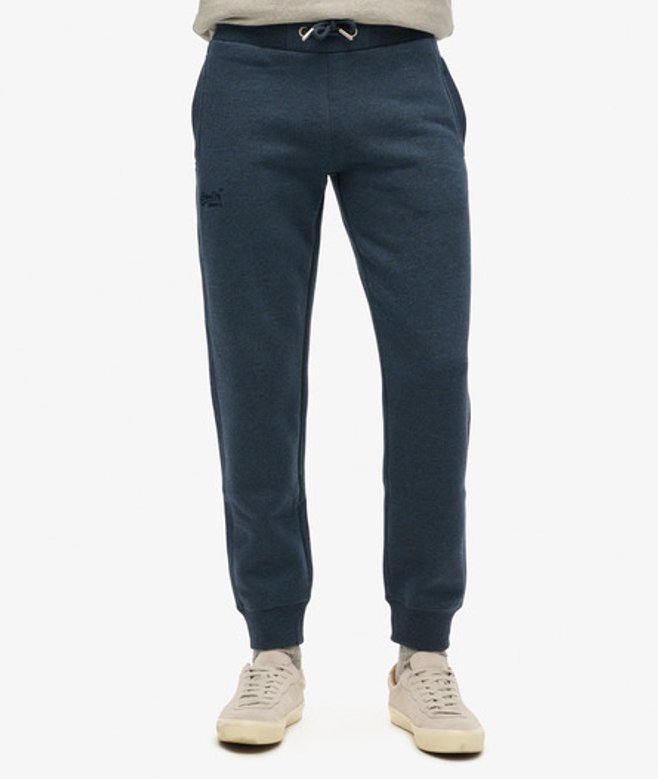 Superdry Essential Logo Joggingbroek Slanke Pasvorm Blauw