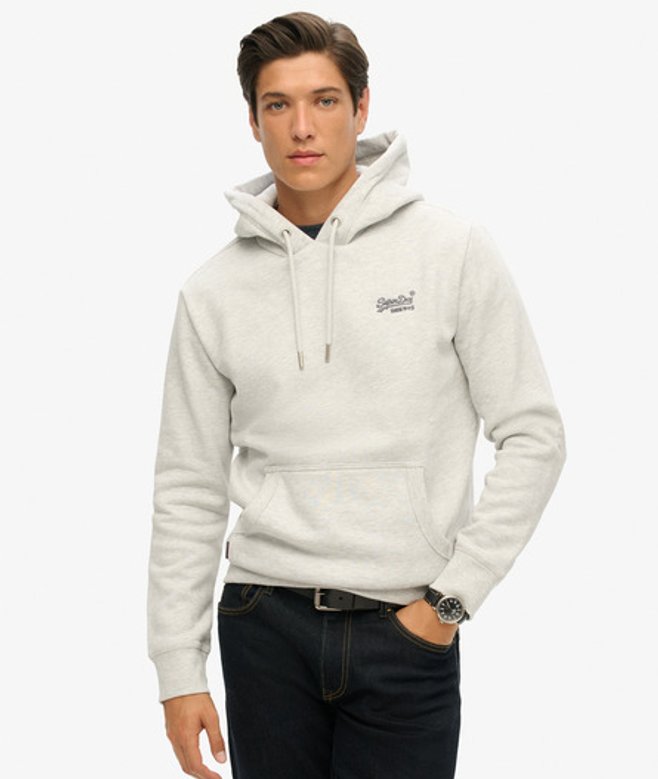 Superdry Essential Logo Hoodie Lichtgrijs