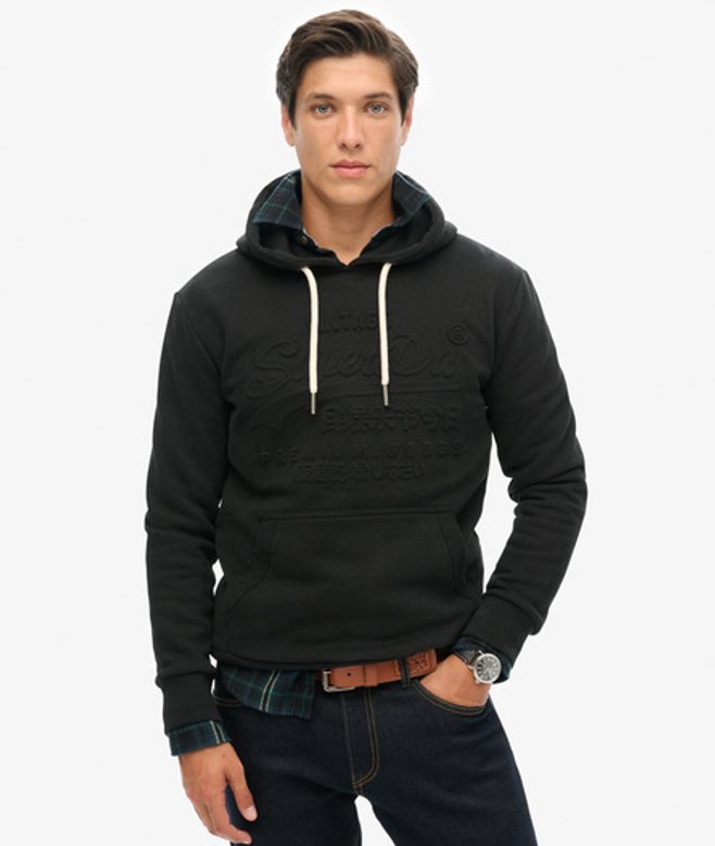Herren Hoodie mit Geprägter Grafik, Größe: M - Superdry - Modalova