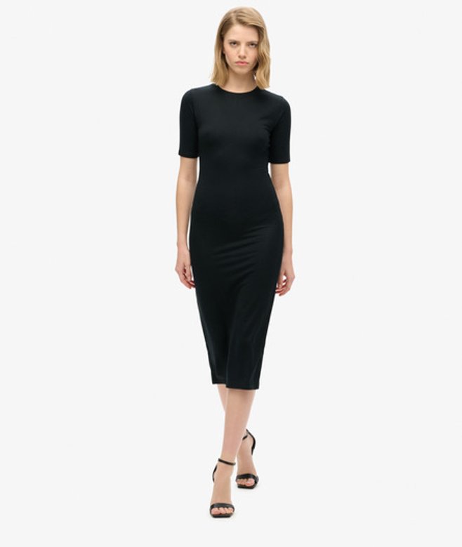 Damen Kurzärmeliges Midikleid aus Jersey - Größe: 40 - Superdry - Modalova