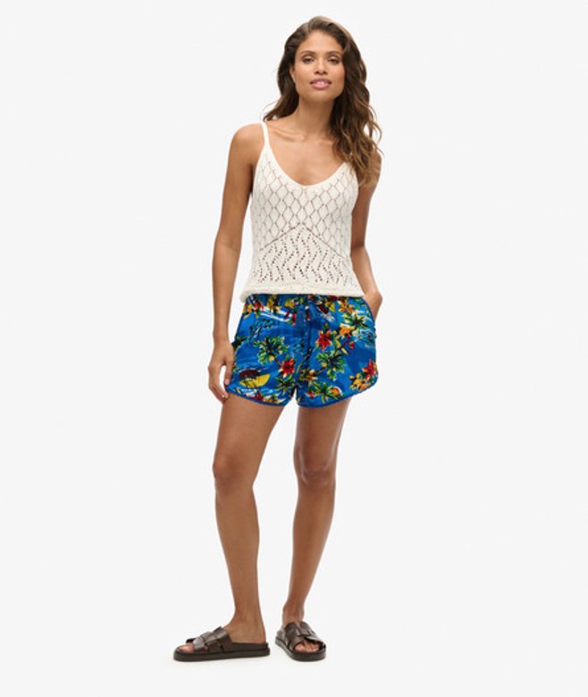Strandshort Blauw Grootte: 38 afbeelding