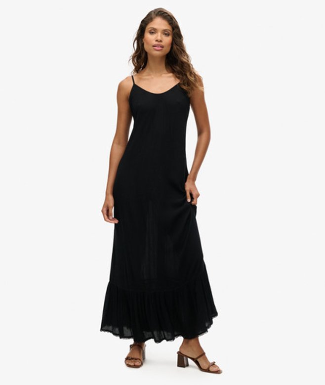 Beach Maxi-hemdjurk Zwart Grootte: 40 afbeelding