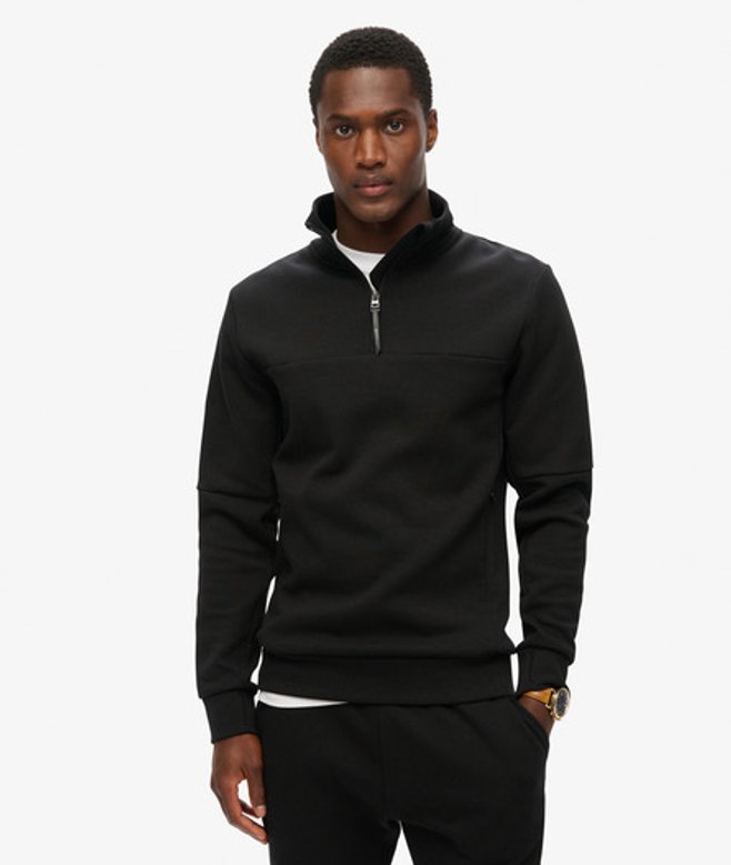 Herren Lockeres Tech Sweatshirt mit Halblangem Reißverschluss - Größe: Xxl - Superdry - Modalova