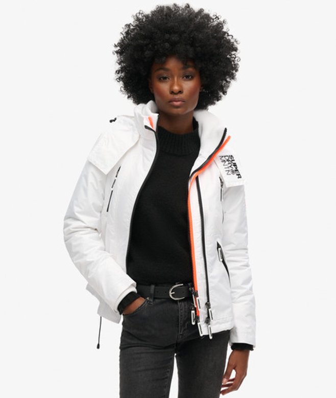 Superdry Women’s Mountain Sd-windcheater Jacket White / Optic – Size: 16 Superdry Women’s Mountain Sd-windcheater Jacket White / Optic – Size: 16