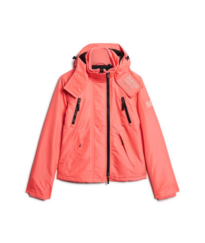 Superdry Women’s Hooded Mountain Windbreaker Jacket Pink / Hyper Fire Pink – Size: 8