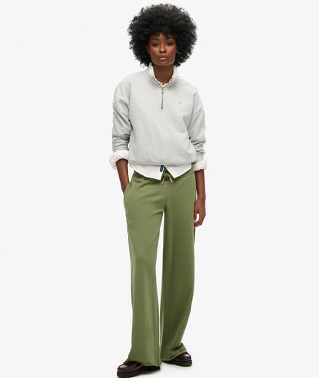 Damen Essential Jogginghosen mit Geradem Bein und Logo - Größe: 40 - Superdry - Modalova