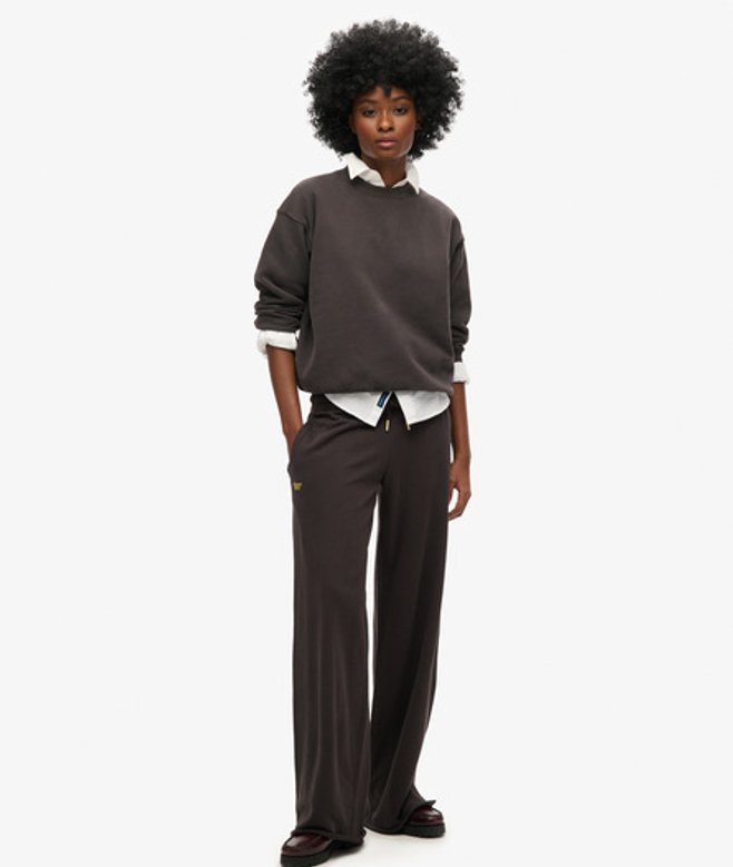 Damen Essential Jogginghosen mit Geradem Bein und Logo - Größe: 44 - Superdry - Modalova
