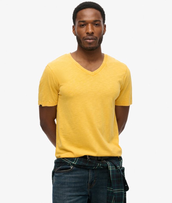 T-shirt Flammé à Manches Courtes et col en V Taille: M - Superdry - Modalova