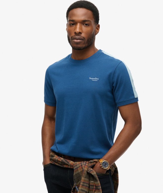 Herren Essential Retro T-shirt mit Logo - Größe: M - Superdry - Modalova