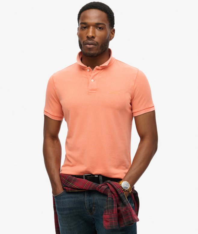 Superdry Destroyed Poloshirt Oranje