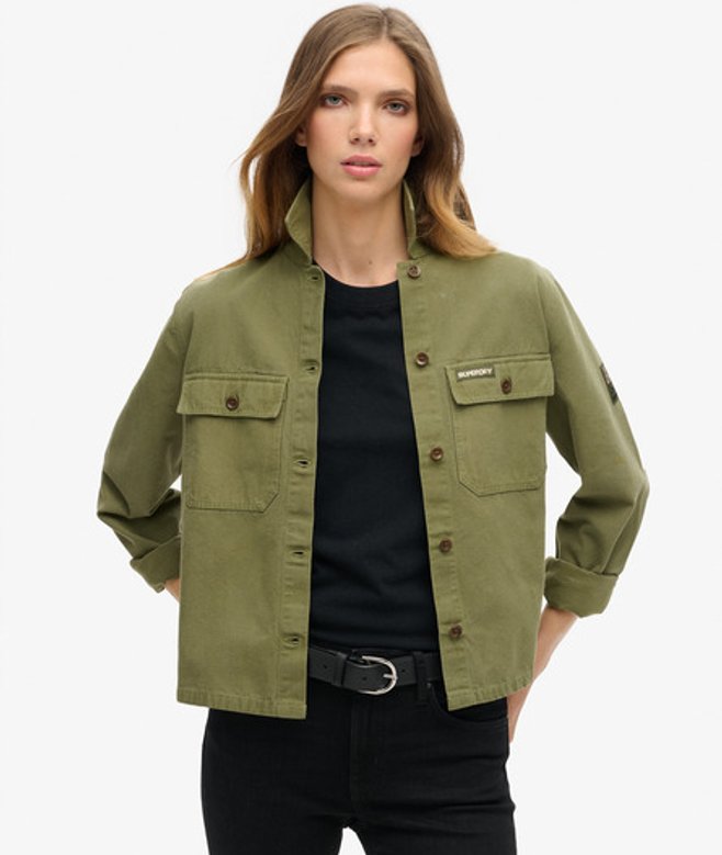 Women's St Tropez Military Overshirt, , Size: 10 - Superdry - Modalova