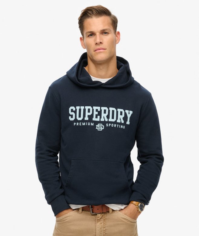 Superdry Core Sport Hoodie Blauw