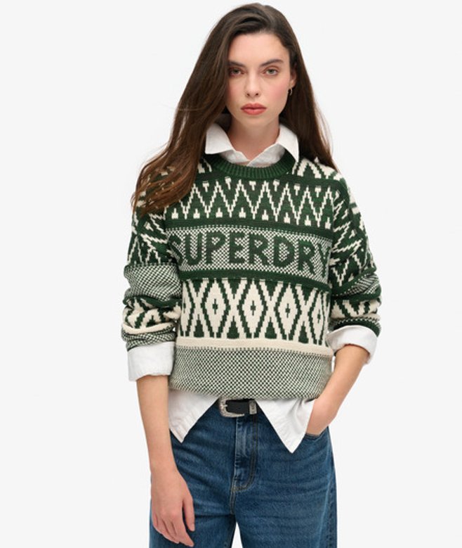 Pull Ras-du-cou à Motif Taille: 42 - Superdry - Modalova