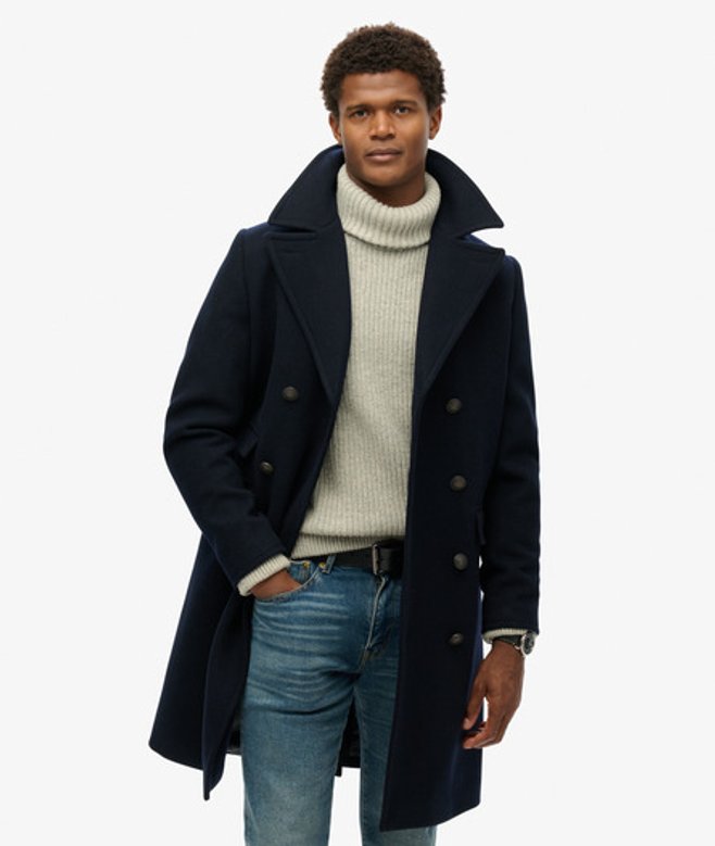The Merchant Store - Lange Wollen jas