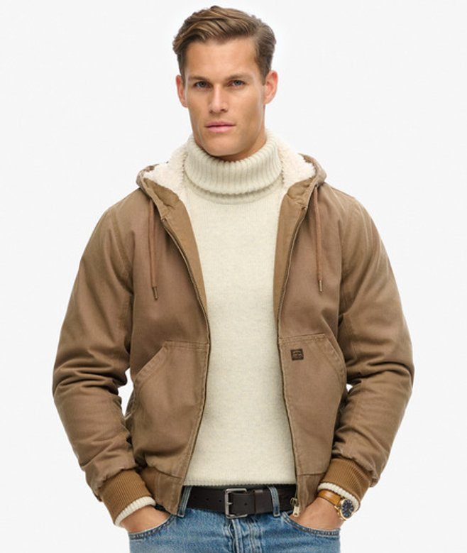 Bomber à Capuche Vintage Workwear Taille: Xxl - Superdry - Modalova