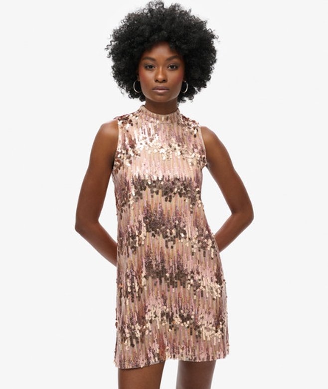 Damen Minikleid in A-Linie mit Pailletten, Größe: 38 - Superdry - Modalova