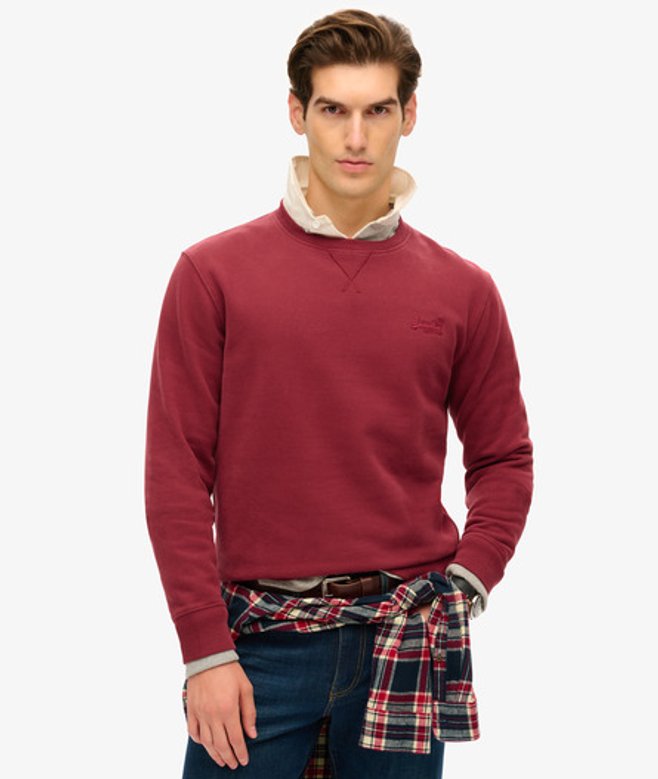 Herren Essential Logo Sweatshirt mit Rundhalsausschnitt - Größe: XL - Superdry - Modalova