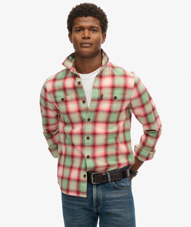 Men's Vintage Check Overshirt / Labrea Ombre - Size: Xxl - Superdry - Modalova
