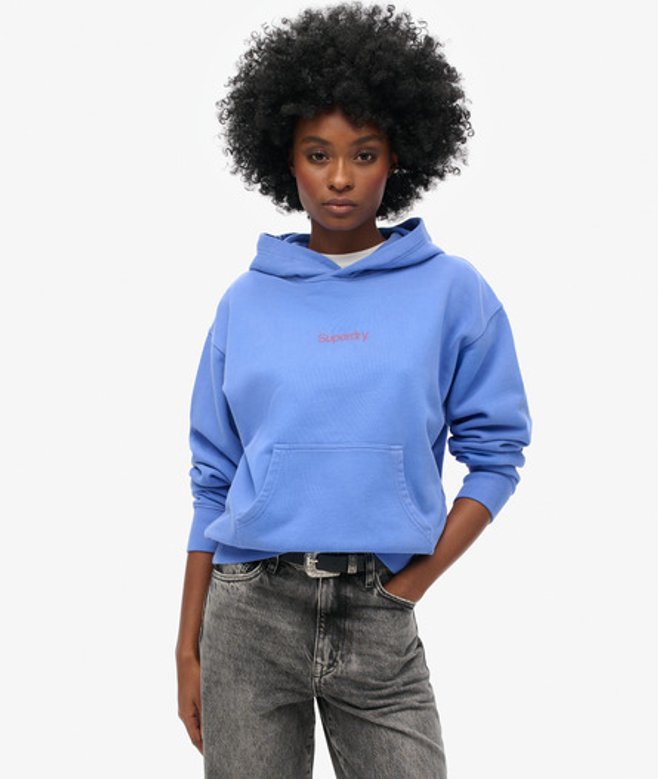 Damen City Hoodie mit Lockerer Passform und Core-Logo, Größe: 38 - Superdry - Modalova