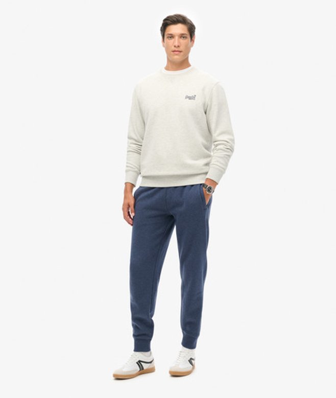 Essential Joggingbroek met Logo Blauw Grootte: XL afbeelding