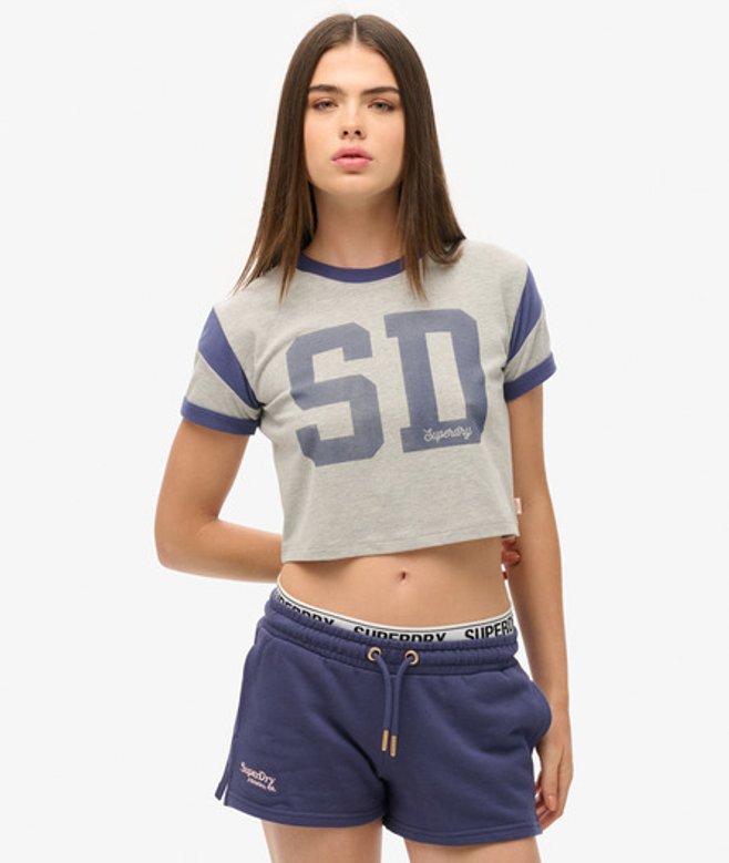 Essential Short met Logo Blauw Grootte: 44 afbeelding
