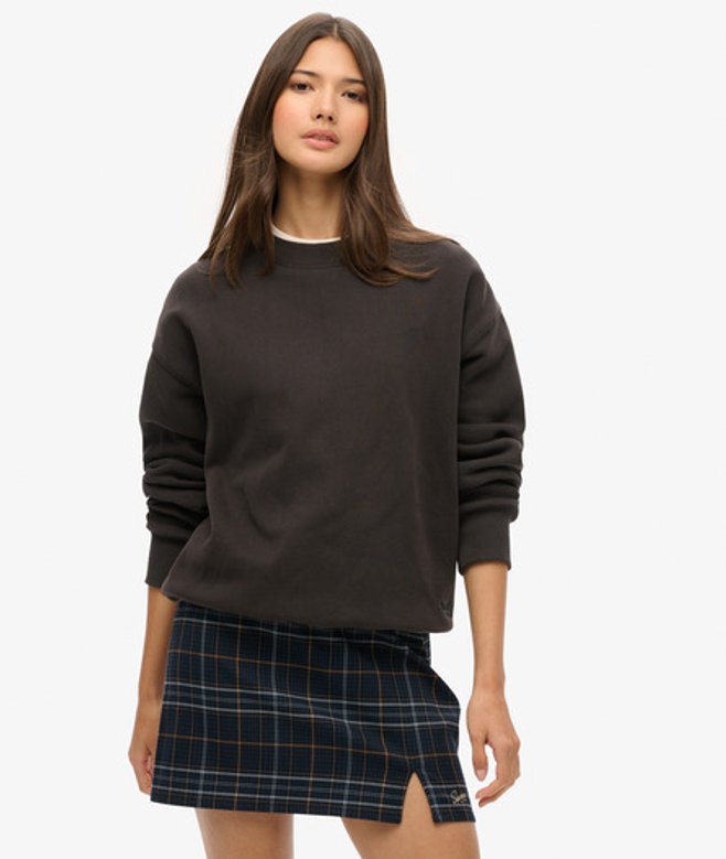 Geruite Minirok Donkerblauw Grootte: 42 afbeelding