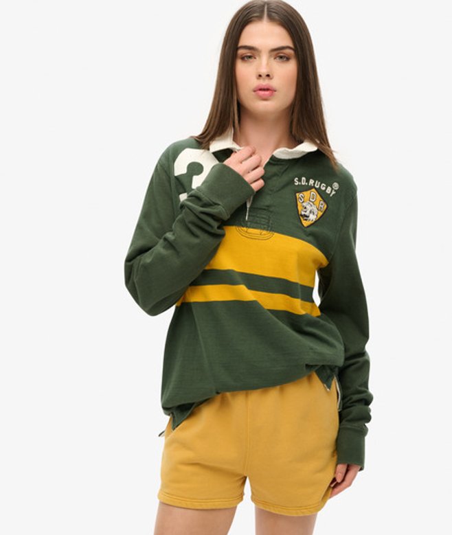 Damen Sweatshorts in Vintage-waschung Bestickt, Größe: 36 - Größe: 36 - Superdry - Modalova