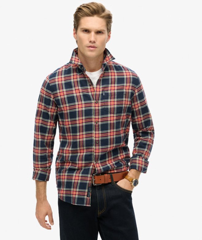 Herren Vintage Karohemd aus Bio-baumwolle - Größe: L - Superdry - Modalova