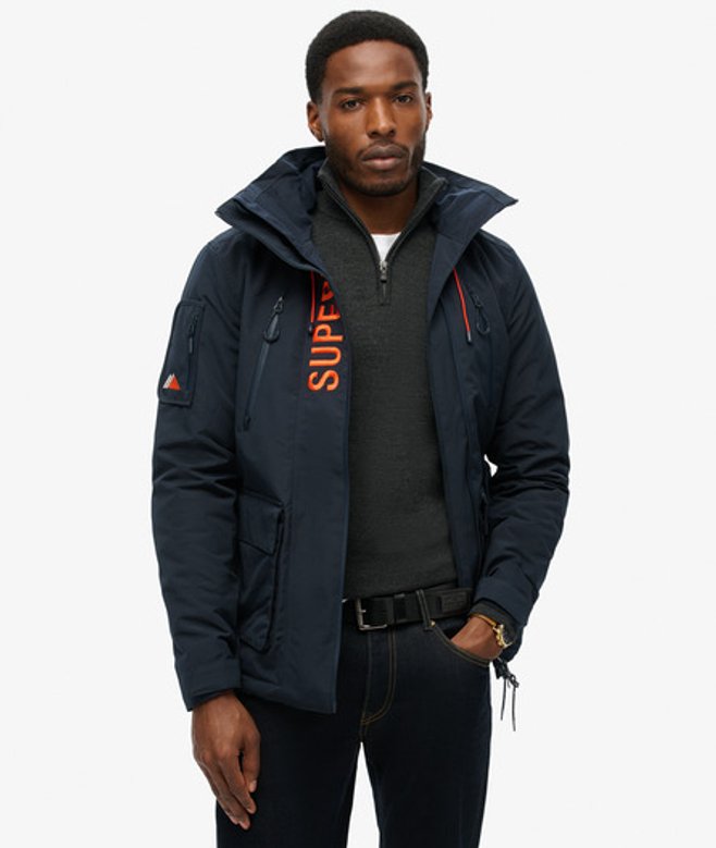 Men's Ultimate Windbreaker Jacket Navy / Eclipse Navy - Size: S - Superdry - Modalova