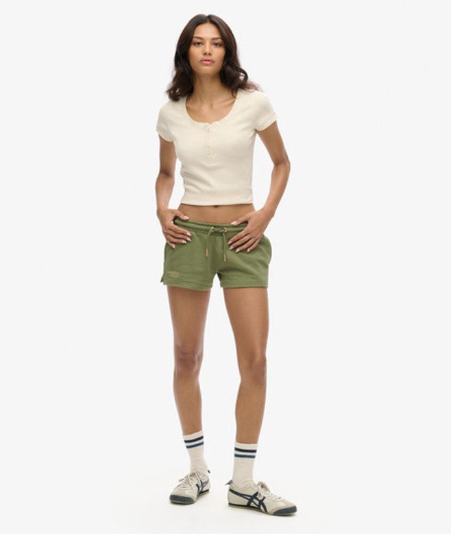 Essential Short met Logo Khaki Grootte: 42 afbeelding