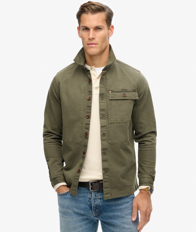 Herren The Merchant Store - Utility-hemdjacke - Größe: M - Superdry - Modalova