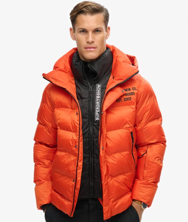 Ski Sport Pufferjas Oranje Grootte: L afbeelding