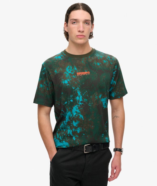 Herren Locker Geschnittenes Utility-t-shirt mit Tarnmuster-grafik - Größe: L - Superdry - Modalova