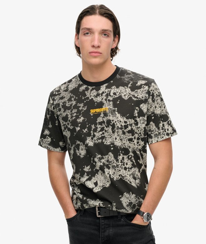 Losvallend Camo Utility T-shirt Zwart Grootte: L afbeelding