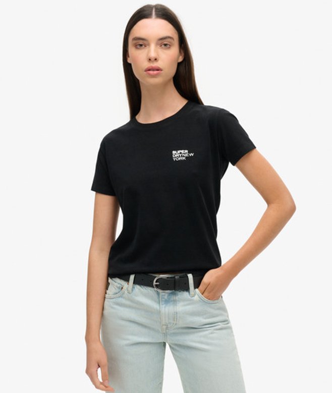 Slimfit Sport Luxe Graphic Topje