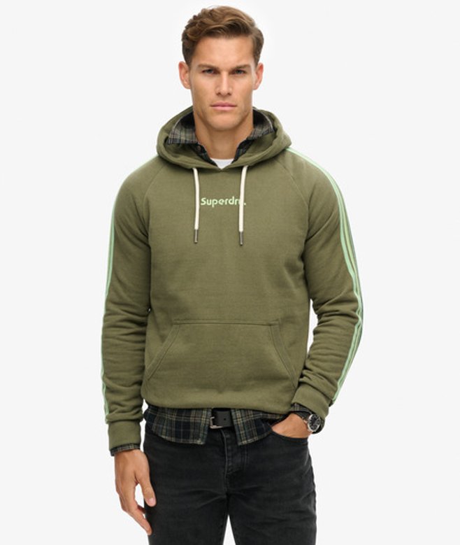 Gestreepte Terrain Hoodie met Logo