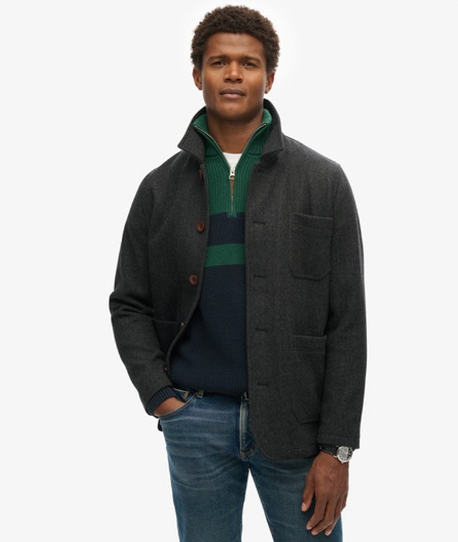 Herren Merchant Strukturierte Hemdjacke - Größe: Xxl - Superdry - Modalova