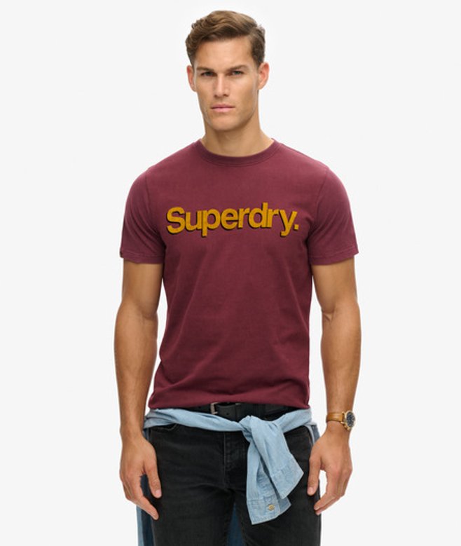 Herren Klassisches Core Logo Shadow T-shirt - Größe: M - Superdry - Modalova